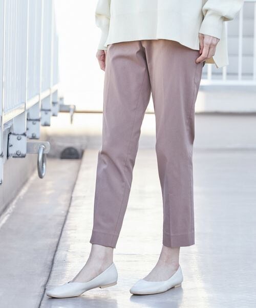 GLOBAL WORK（グローバルワーク）の「あったかスゴラクスリムテーパーパンツ（パンツ・レディース・アイボリー08/ブラック09/モカブラウン54/ネイビー88・XS/S/M/L/XL/XXL）」の12枚目の写真