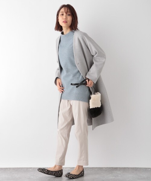 GLOBAL WORK（グローバルワーク）の「あったかスゴラクスリムテーパーパンツ（パンツ・レディース・アイボリー08/ブラック09/モカブラウン54/ネイビー88・XS/S/M/L/XL/XXL）」の16枚目の写真