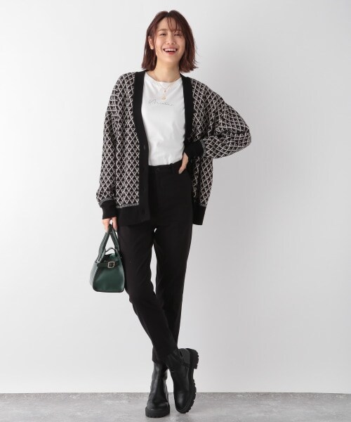 GLOBAL WORK（グローバルワーク）の「あったかスゴラクスリムテーパーパンツ（パンツ・レディース・アイボリー08/ブラック09/モカブラウン54/ネイビー88・XS/S/M/L/XL/XXL）」の18枚目の写真