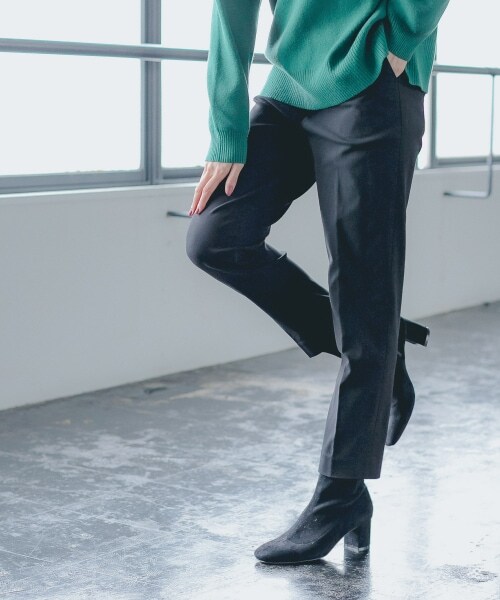 GLOBAL WORK（グローバルワーク）の「あったかスゴラクスリムテーパーパンツ（パンツ・レディース・アイボリー08/ブラック09/モカブラウン54/ネイビー88・XS/S/M/L/XL/XXL）」の2枚目の写真