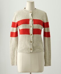 imvely | ボーダーニットカーディガン(カーディガン/ボレロ)