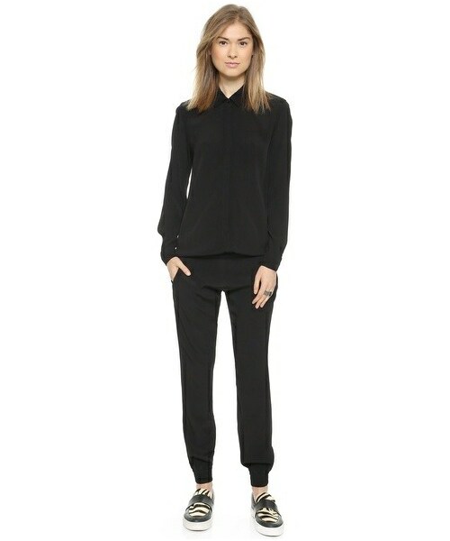 monrow crepe jumpsuit