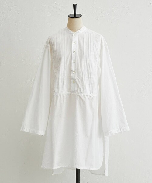 BEARDSLEY(ビアズリー)の「《予約・VINCENT JALBERT》シャツチュニック(その他アウター・レディース・ホワイト・F)」の1枚目の写真