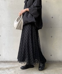 DouDou | ドットフロッキーチュールスカート(スカート)
