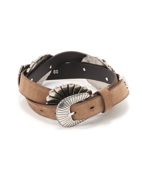 Puntovita コンチョ　スェード　ベルト Whim Gazette(ウィム ガゼット)の【Puntovita】コンチョスエードベルト