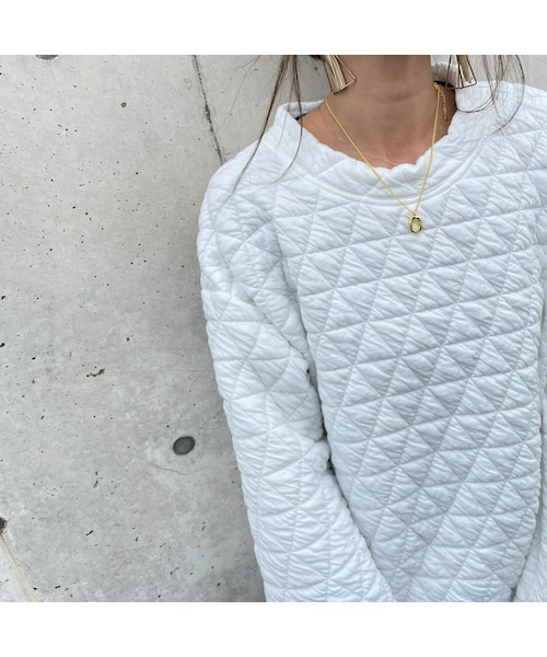 copine(コピン)の「ウェーブリングネックレス(2color)(ネックレス・レディース・シルバー/ゴールド・F)」の2枚目の写真