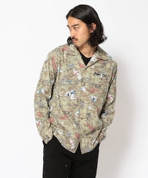 AVIREX | 総柄シャツ リーブ デイズ/LEAVE DAYS SHIRT(トップス)