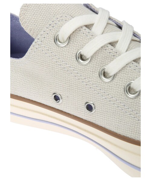 earth music&ecology（アースミュージックアンドエコロジー）の「【予約】CONVERSE×earth ALLSTAR 100 OX（シューズ・ベージュ・5cm/23cm/24cm）」の11枚目の写真