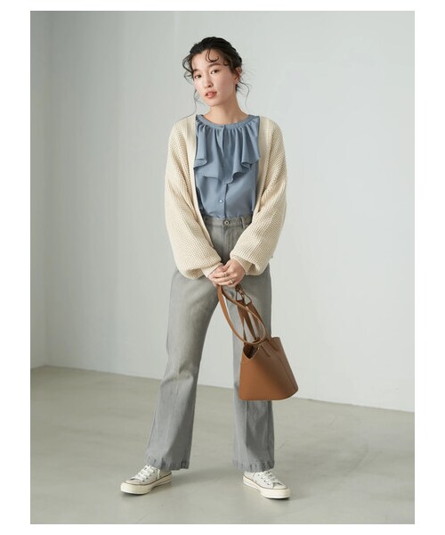 earth music&ecology（アースミュージックアンドエコロジー）の「【予約】CONVERSE×earth ALLSTAR 100 OX（シューズ・ベージュ・5cm/23cm/24cm）」の3枚目の写真