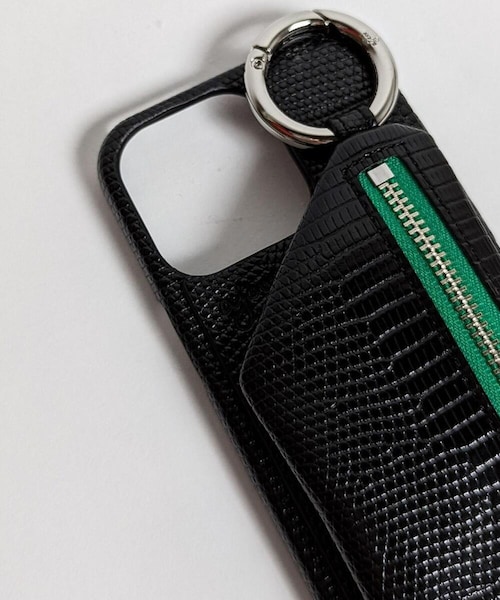 ajew（エジュー）の「【別注】ajew/エジュー/【ひも付き】Lizard iPhone13Pro（アクセサリー・BLACK/SILVER/PINK/BEIGE・00）」の5枚目の写真