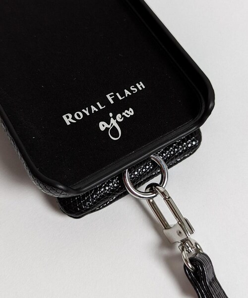 ajew（エジュー）の「【別注】ajew/エジュー/【ひも付き】Lizard iPhone13Pro（アクセサリー・BLACK/SILVER/PINK/BEIGE・00）」の4枚目の写真