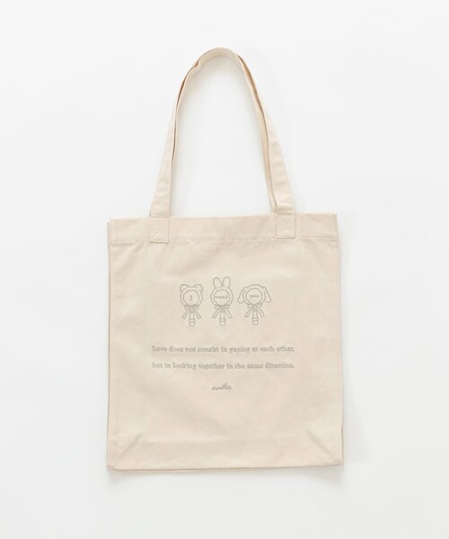 OLIVE des OLIVE(オリーブデオリーブ)の「olive×asukaカラフルトート(ショルダーバッグ・レディース・ピンク/サックスブルー/イエロー/オレンジ/レッド/ブラック/ミント/ラベンダー/アイボリー・FREE)」の3枚目の写真