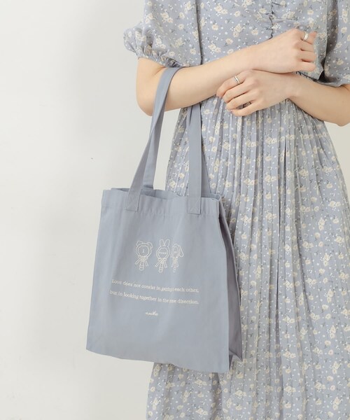 OLIVE des OLIVE(オリーブデオリーブ)の「olive×asukaカラフルトート(ショルダーバッグ・レディース・ピンク/サックスブルー/イエロー/オレンジ/レッド/ブラック/ミント/ラベンダー/アイボリー・FREE)」の2枚目の写真