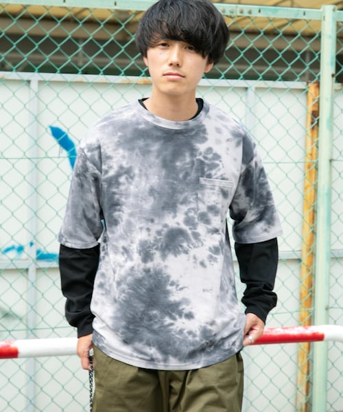 WAREHOUSE（ウエアハウス）の「タイダイTシャツ∴（その他・メンズ・CHA/KHK/BLU/YEL・38/40）」の5枚目の写真