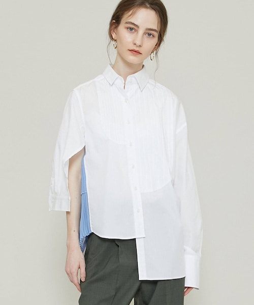 kolor(カラー)の「21SCL-B02113-SH(シャツ/ブラウス・レディース・WHT・2)」の1枚目の写真