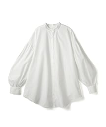 GRL | バンドカラータックラウンドヘムロングシャツ(シャツ/ブラウス)