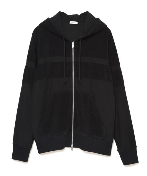 PILE BORDER HOODIE