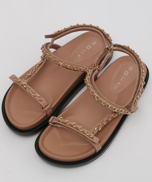 BARNYARDSTORM（バンヤードストーム）の「MOHI/チェーン付きサンダル（シューズ・レディース・ブラック19/(WEB限定)キャメル54/クリーム62・35(22.5cm)/36(23.0cm)/37(23.5cm)/38(24.0cm)/39(24.5cm)）」の5枚目の写真