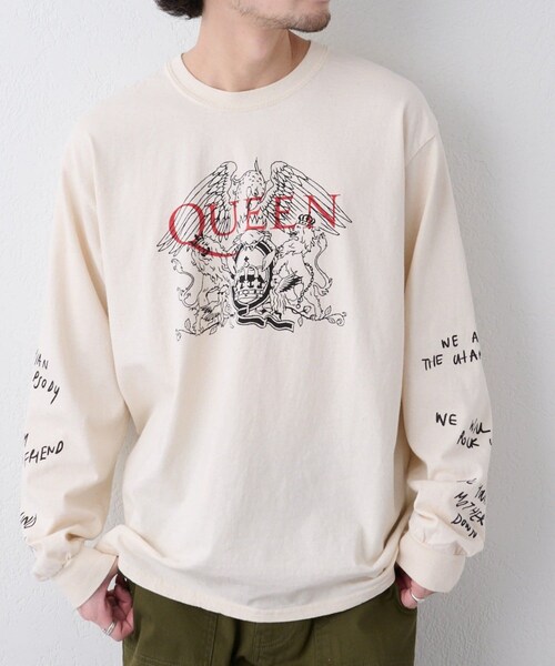 CIAOPANIC TYPY（チャオパニックティピー）の「【GOOD ROCK SPEED/グッドロックスピード】QUEEN ロックTee（Tシャツ/カットソー・メンズ・アイボリー・XL/L）」の1枚目の写真