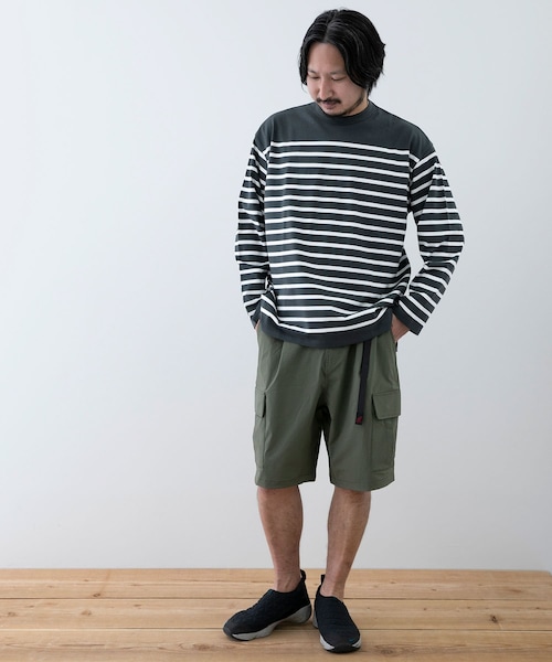 EKAL(エカル)の「EKAL コハニングボーダーTシャツ(その他・メンズ・WHT-BRN/WHT-ORG/SBK-WHT・M/L)」の12枚目の写真