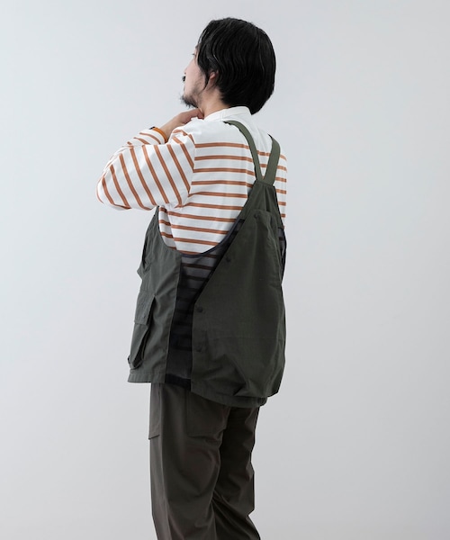 EKAL(エカル)の「EKAL コハニングボーダーTシャツ(その他・メンズ・WHT-BRN/WHT-ORG/SBK-WHT・M/L)」の8枚目の写真