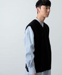 SENSE OF PLACE by URBAN RESEARCH（センスオブプレイスバイアーバンリサーチ）の「【WEB/一部店舗限定】ストレッチVネックベスト（その他・メンズ）」