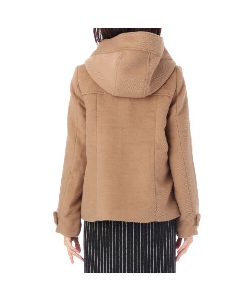 OZOC（オゾック）の「ショートダッフルコート（ダッフルコート・レディース・ダークブラウン/グレー/ブルー系・M）」の5枚目の写真