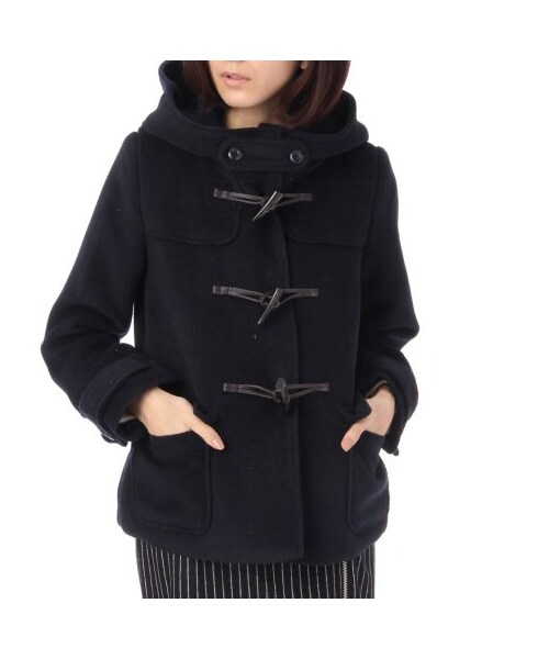 OZOC（オゾック）の「ショートダッフルコート（ダッフルコート・レディース・ダークブラウン/グレー/ブルー系・M）」の3枚目の写真