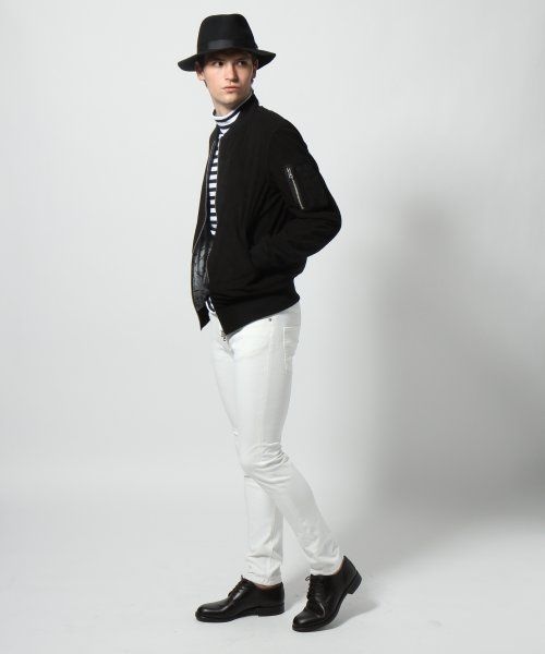 HARE（ハレ）の「スウェードブルゾン（ジャケット/アウター・メンズ・ブラック/キャメル・S/M）」の6枚目の写真