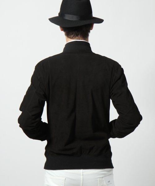 HARE（ハレ）の「スウェードブルゾン（ジャケット/アウター・メンズ・ブラック/キャメル・S/M）」の5枚目の写真