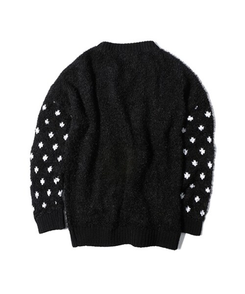 LIFUL MINIMAL GARMENTS.（ライフルミニマルガーメンツ）の「LIFUL LONG HAIR DOT MIXED KNIT SWEATER BLACK（その他・メンズ・기타・S/M/L）」の2枚目の写真