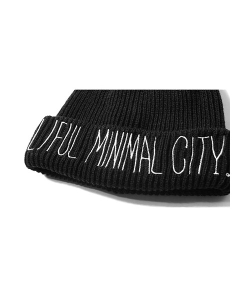 LIFUL MINIMAL GARMENTS.（ライフルミニマルガーメンツ）の「LIFUL MINIMAL CITY HANDWRITTEN BEANIE（その他・メンズ・기타・Free Size）」の2枚目の写真