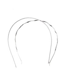 3coins | ねじれメタルカチューシャ2個セット(カチューシャ)