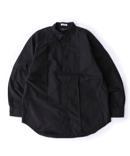 Engineered Garments(エンジニアードガーメンツ)の「Combo Short Collar Shirt(シャツ/ブラウス・メンズ・WHT/BLK・S/M)」の1枚目の写真