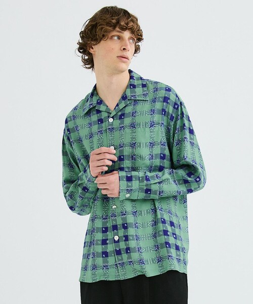 N.HOOLYWOOD STUDIOUS別注 CHECK L/S SHIRT N.HOOLYWOOD - N.HOOLYWOOD STUDIOUS別注CHECK L/S SHIRTの通販
