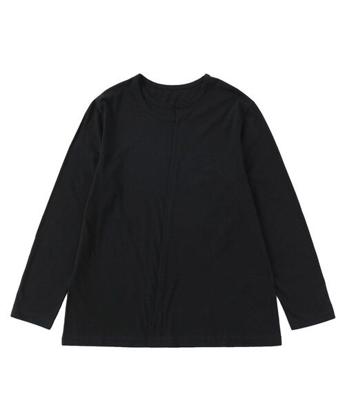 Ground Y(グラウンドワイ)の「Collar deformed long sleeves(Tシャツ/カットソー・メンズ・WHT/BLK・3)」の2枚目の写真