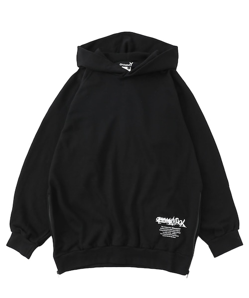 Ground Y(グラウンドワイ)の「Upside down YY hoodie(Tシャツ/カットソー・メンズ・BLK・3)」の1枚目の写真