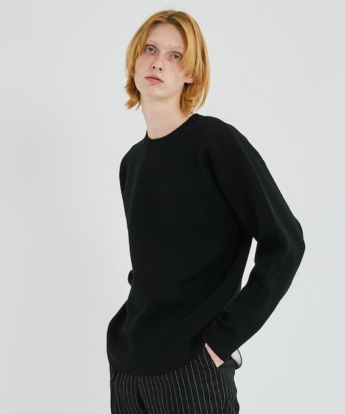 ATTACHMENT（アタッチメント）の「W/PE DOUBLE FACE KNIT CREWNECK