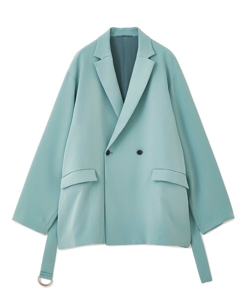 LiNoH(リノー)の「BELTED LOOSE JACKET(テーラードジャケット・メンズ・MINT/BLU/LVD・1/2)」の1枚目の写真