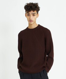 BATONER ブラウン ニットセーター 日本製 BATONER＞ CASHMERE FOX CN/ニット