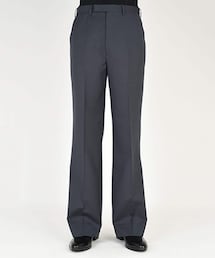 WOOL GABARDINE SLIM FLARE