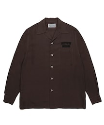 wacko maria ワコマリア　50s シャツ　ブラウン 半袖シャツ WACKO MARIA（ワコマリア）の「50S SHIRT L/S ( TYPE-2