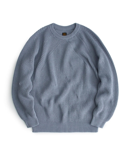 BATONER（バトナー）の「SIGNATURE CREW NECK（ニット/セーター・メンズ・NAT/IVR/BLK/ORG/BLU・1/2/3）」の3枚目の写真