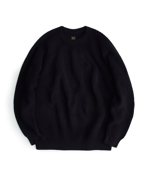 BATONER（バトナー）の「SIGNATURE CREW NECK（ニット/セーター・メンズ・NAT/IVR/BLK/ORG/BLU・1/2/3）」の2枚目の写真