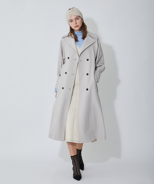INella(イネラ)の「ライトツイルロングコート(その他アウター・レディース・BGE/TAN/BLU・1/2)」の1枚目の写真