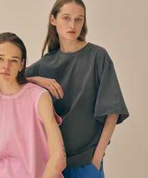 city（シティ）の「ピグメントダイビッグハーフスリーブTEE（Tシャツ/カットソー）」