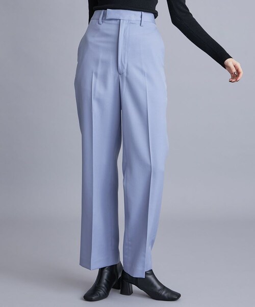 ALLEGE（アレッジ）の「【20%OFF】ウールスラックス AL21W-FPT02（その他パンツ・レディース・BLK/PPL・1/2）」の2枚目の写真