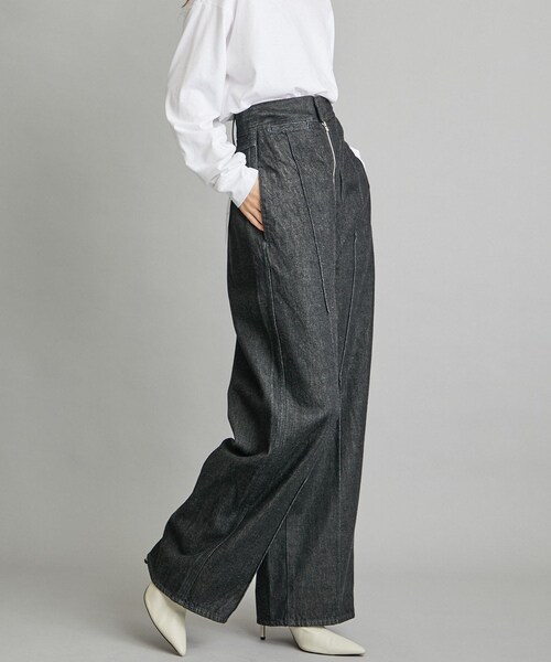 LIVINGTONE BLEK ジッパーフライ ハイウエスト インディゴ LIVINGTONE/リヴィントーン】BLEK5 - Zipper fly high waist