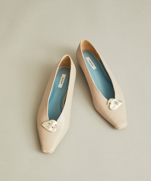 Ameri(アメリ)の「ポインテッドフラットパンプス 01121251190(その他シューズ・レディース・GRY/BLK・S/M/L)」の2枚目の写真