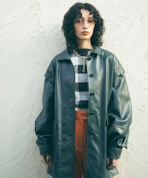MATURED（マチュアード）の「スタンドカラーツイードブルゾン 